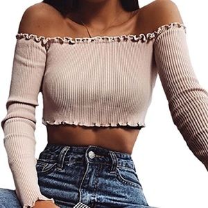 Ruffle Crop Top
